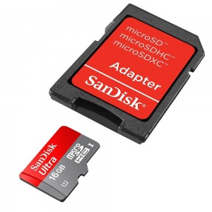 SanDisk Tarjeta Micro SD Ultra 16GB